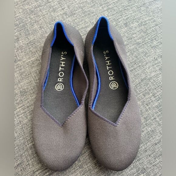 ROTHY'S ROUNDED TOE PURPLE FLATS SIZE 9.5 - Picture 7 of 9